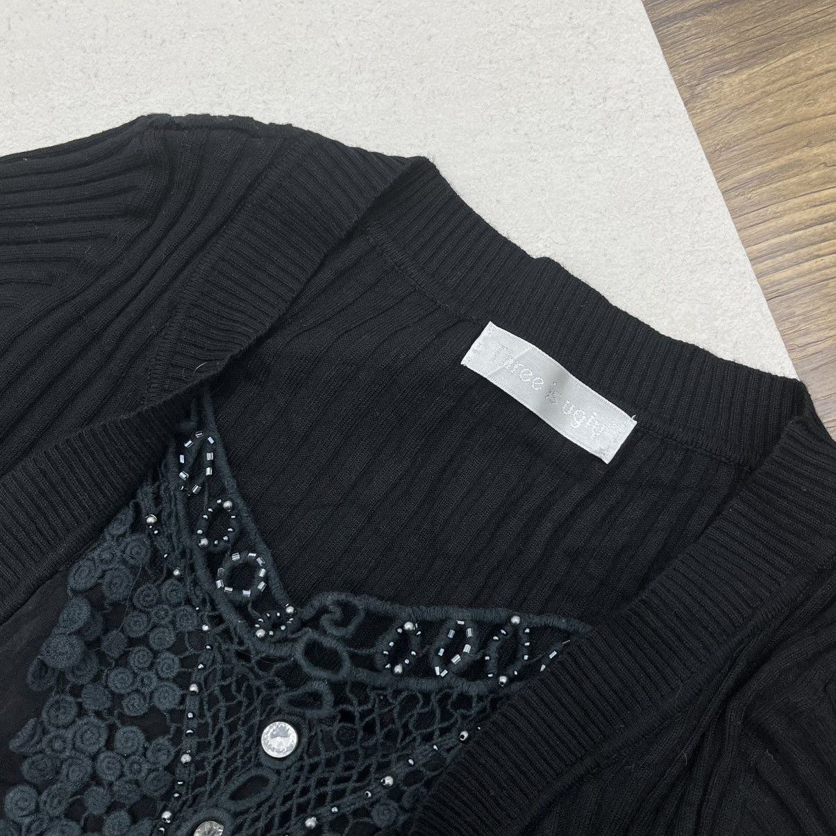 If Six Was Nine There Is Ugly LS Gothic Mesh Hem Transparent ifsixwas9 Style Size US M / EU 48-50 / 2 - 7 Thumbnail