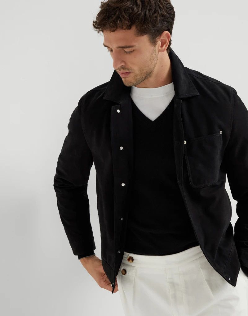 Brunello Cucinelli o1la1rc1a0425 Cashmere Sweater in Black Size US XL / EU 56 / 4 - 5 Thumbnail
