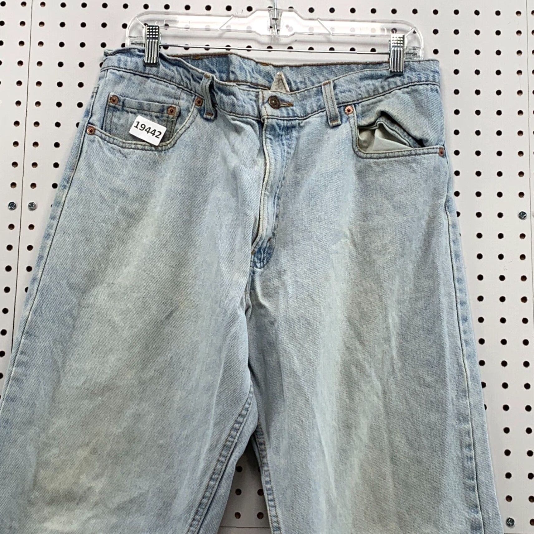 Levi's VINTAGE Levi's Jeans 550 Denims Light Wash Relaxed Fit Tapered 34x35 Men Regular Blue 90s Mens Size US 34 / EU 50 - 3 Thumbnail