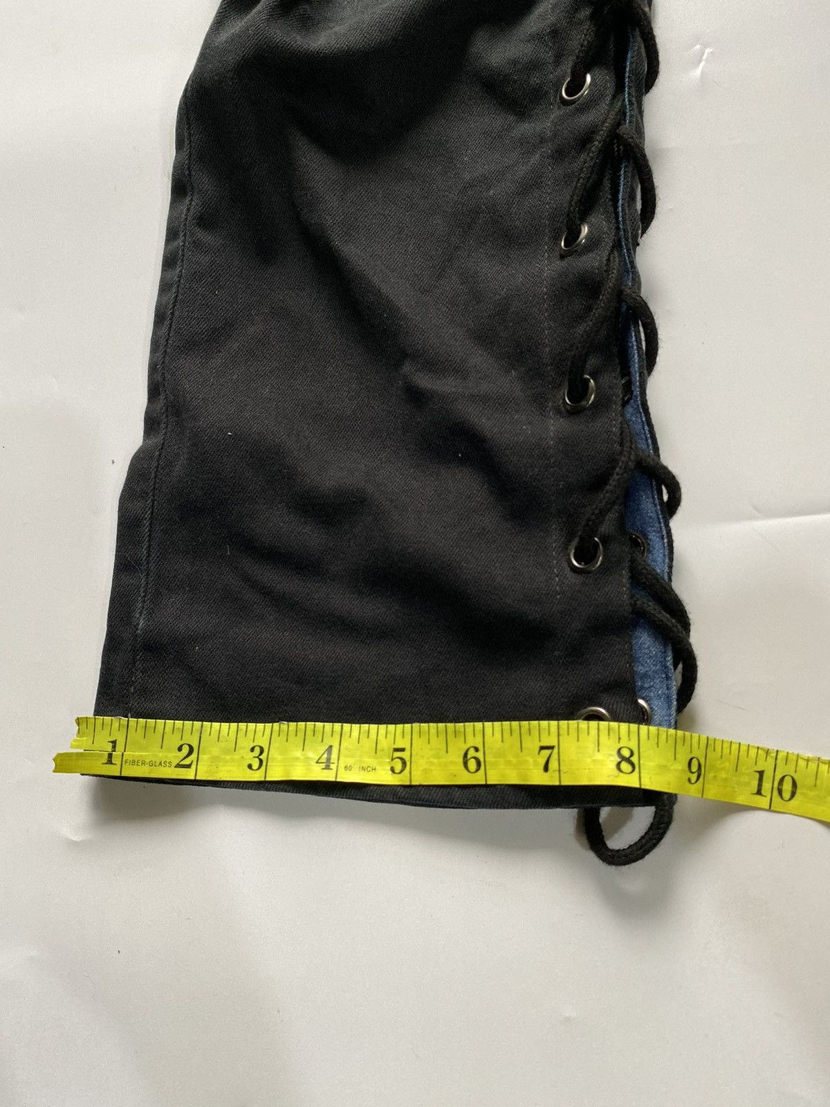 Japanese Brand Flared laces up double wash no tag jeans pant ifsixwasnine Size US 30 / EU 46 - 12 Thumbnail