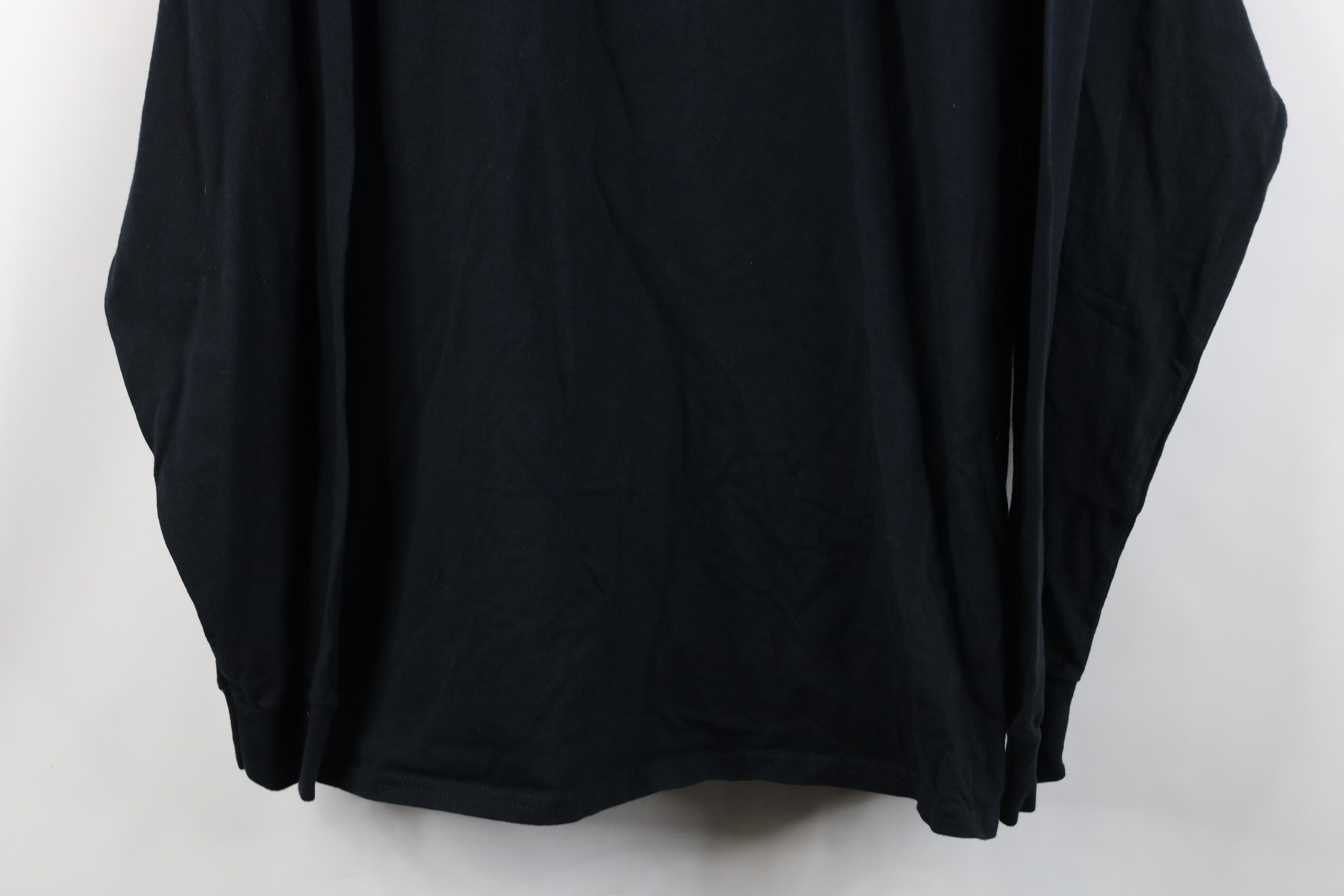 Vintage Vintage 90s Y2K Streetwear Long Sleeve T-Shirt Black Cotton Size US XXL / EU 58 / 5 - 3 Thumbnail