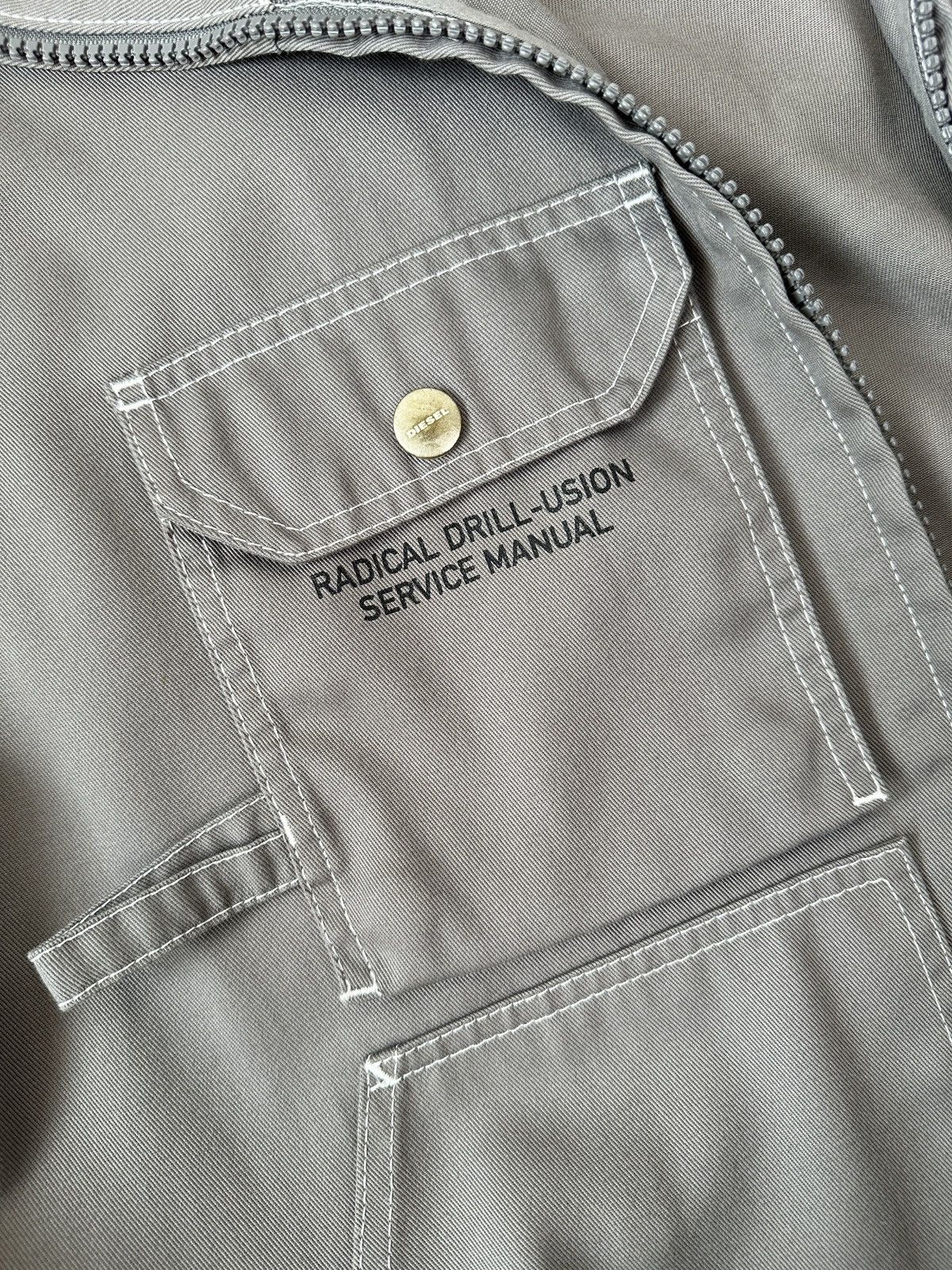 Diesel DIESEL Hidden-Pocket Workwear Multipocket Cargo Vest Jacket Size US L / EU 52-54 / 3 - 17 Thumbnail
