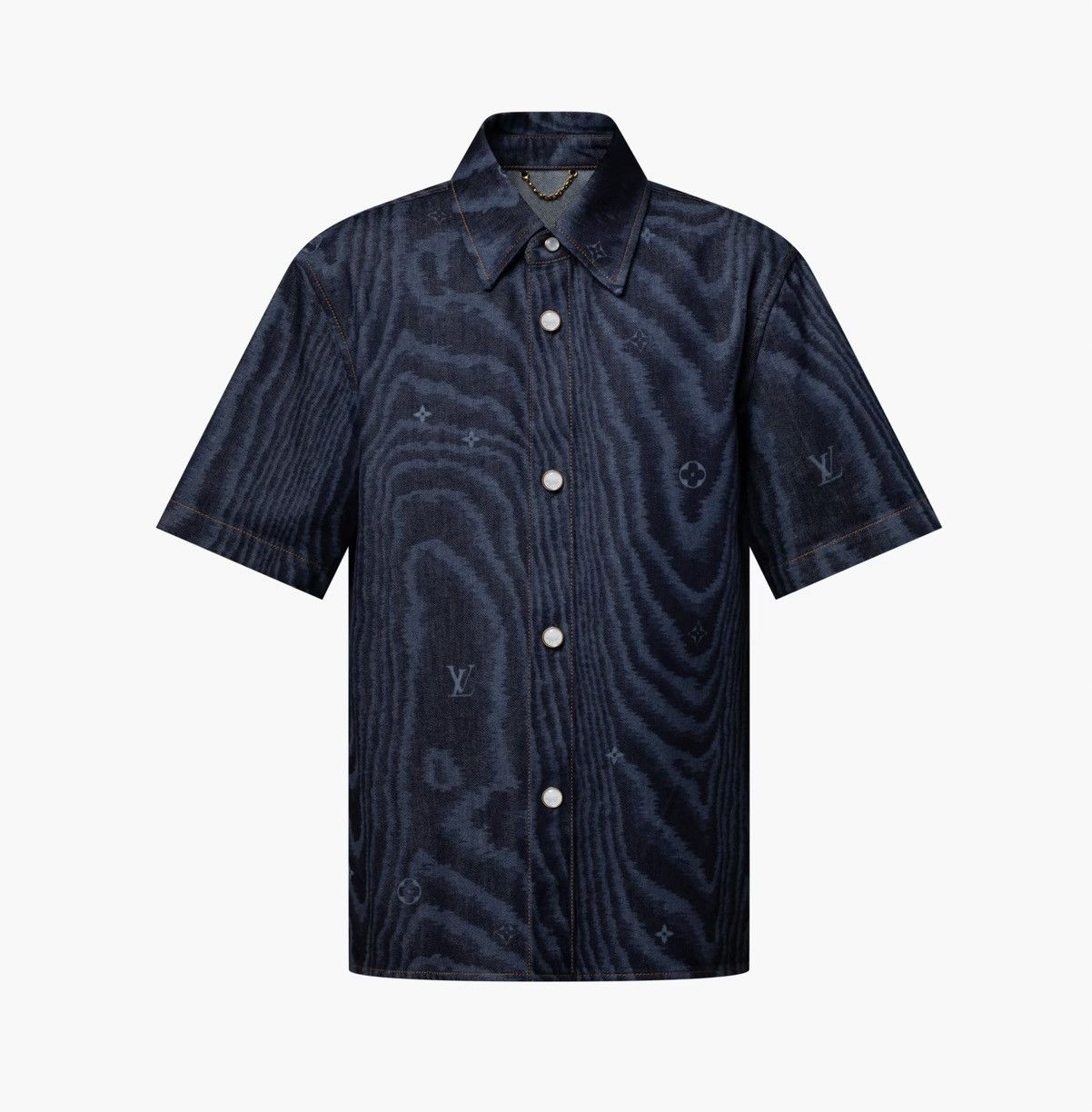 Louis Vuitton Short Sleeved Denim Shirt