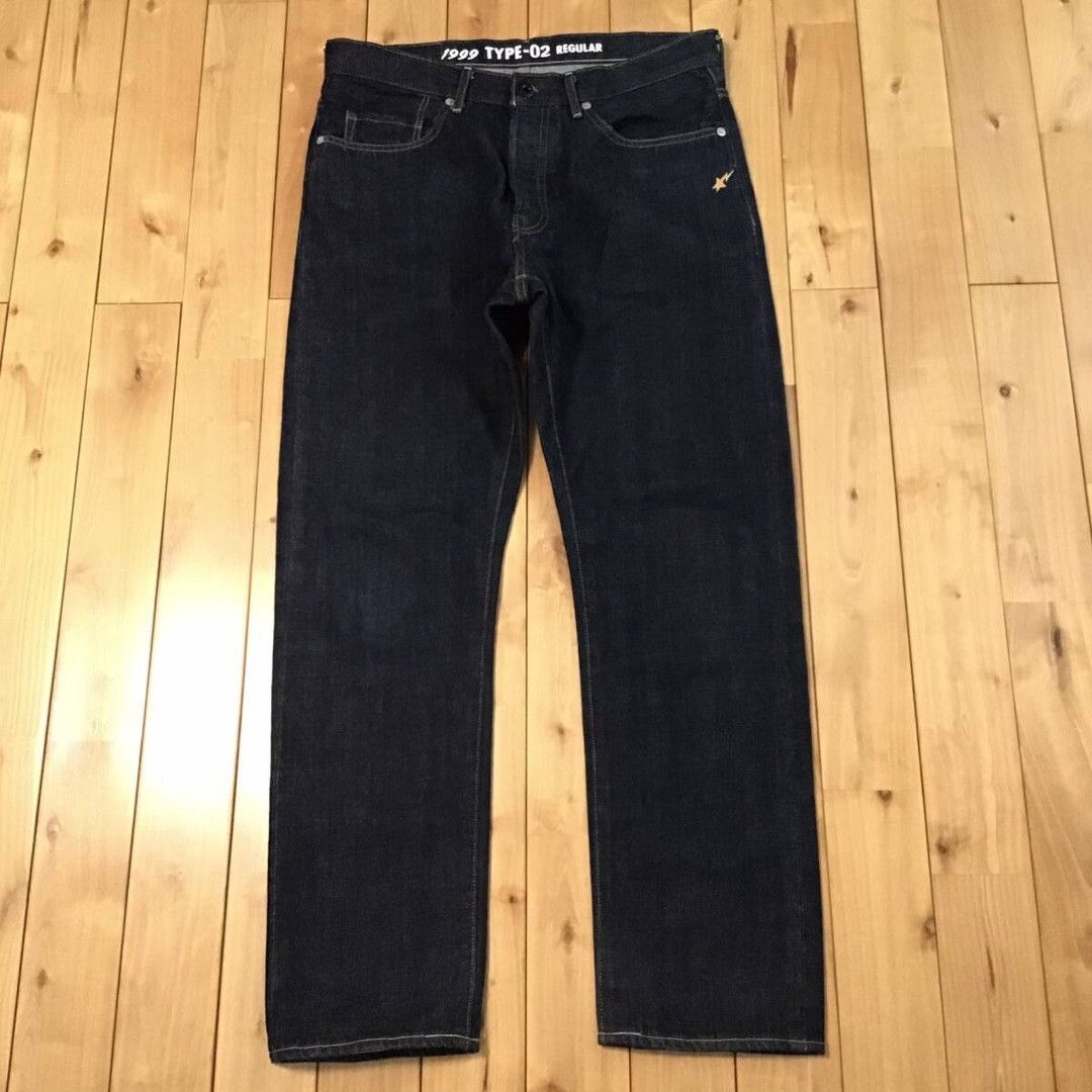 Bape BAPE Shark denim pants a bathing ape ★size L Size US 34 / EU 50 - 2 Thumbnail