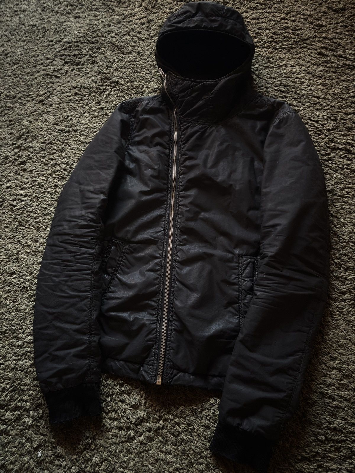 Rick Owens Drkshdw AW08 Rick Owens Drkshdw „Stag” Waxed Cotton Scuba Jacket Size US S / EU 44-46 / 1 - 5 Thumbnail
