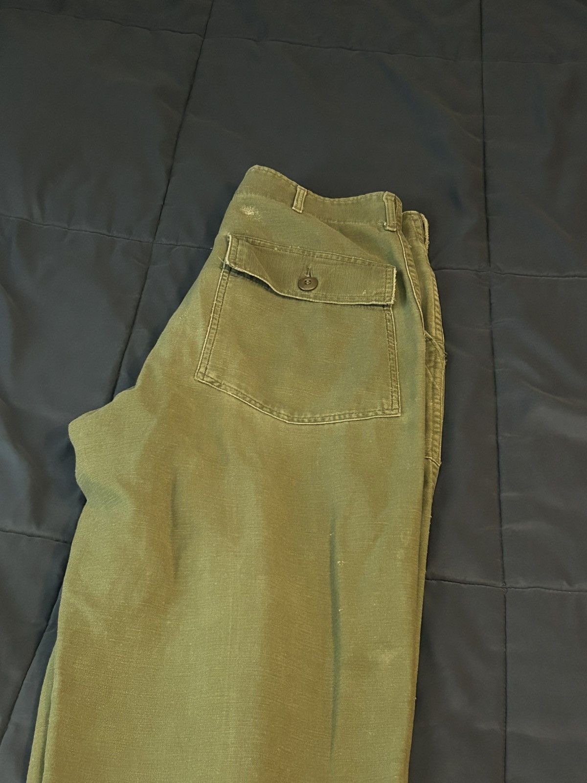 Vintage OG-107 GI x Military x Surplus x Sateen Trousers Size US 32 / EU 48 - 4 Thumbnail