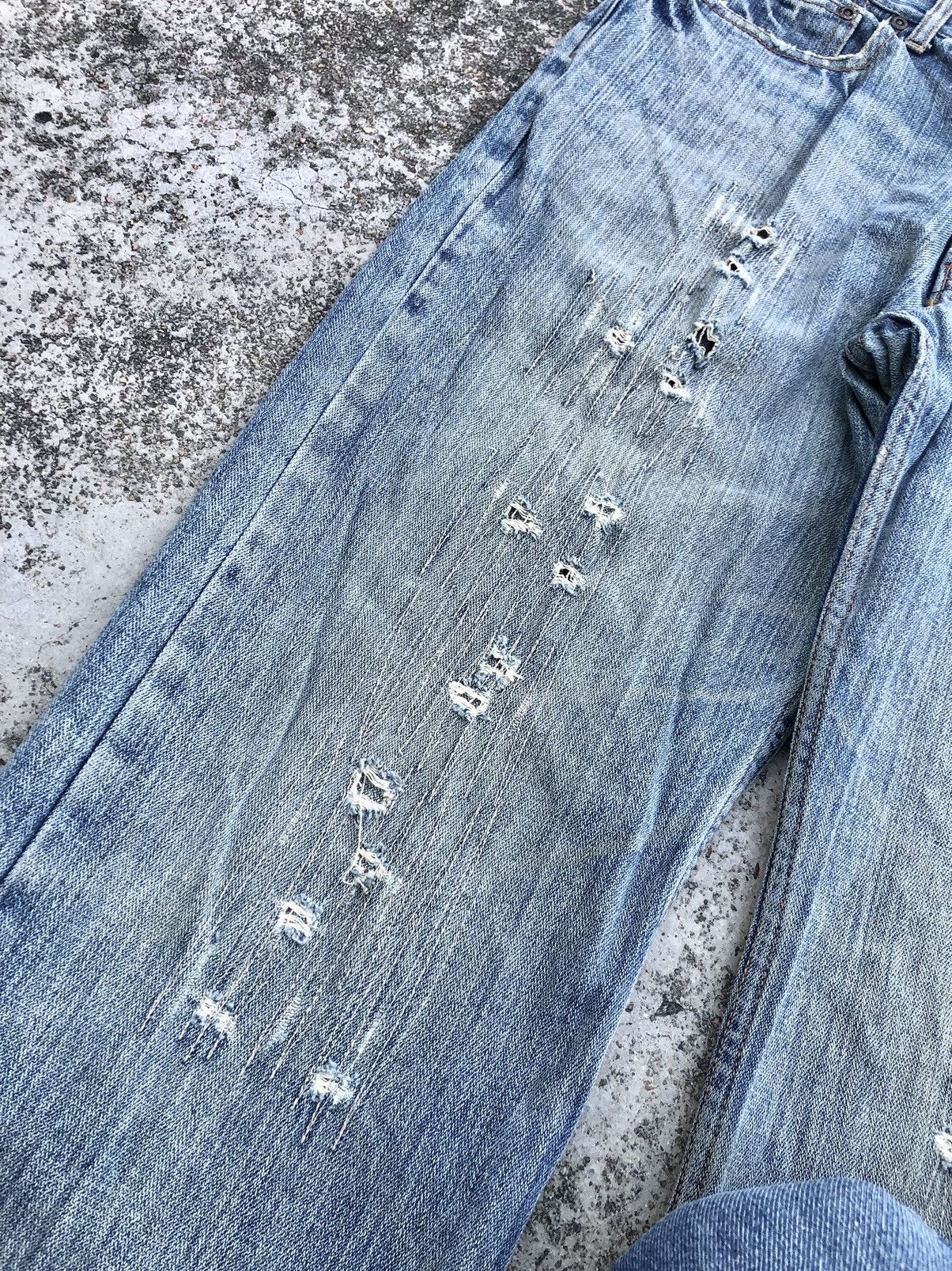 Japanese Brand JAPANESSE NYLAUS DISTRESSED DENIM Size US 30 / EU 46 - 4 Thumbnail