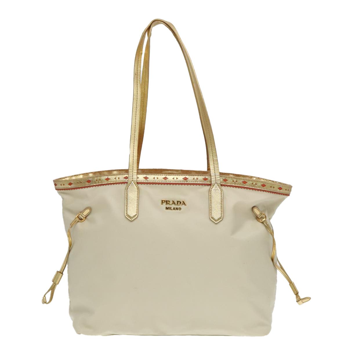 Prada Re-Nylon Beige Synthetic Tote Bag (Pre-Owned) Size ONE SIZE - 1 Thumbnail