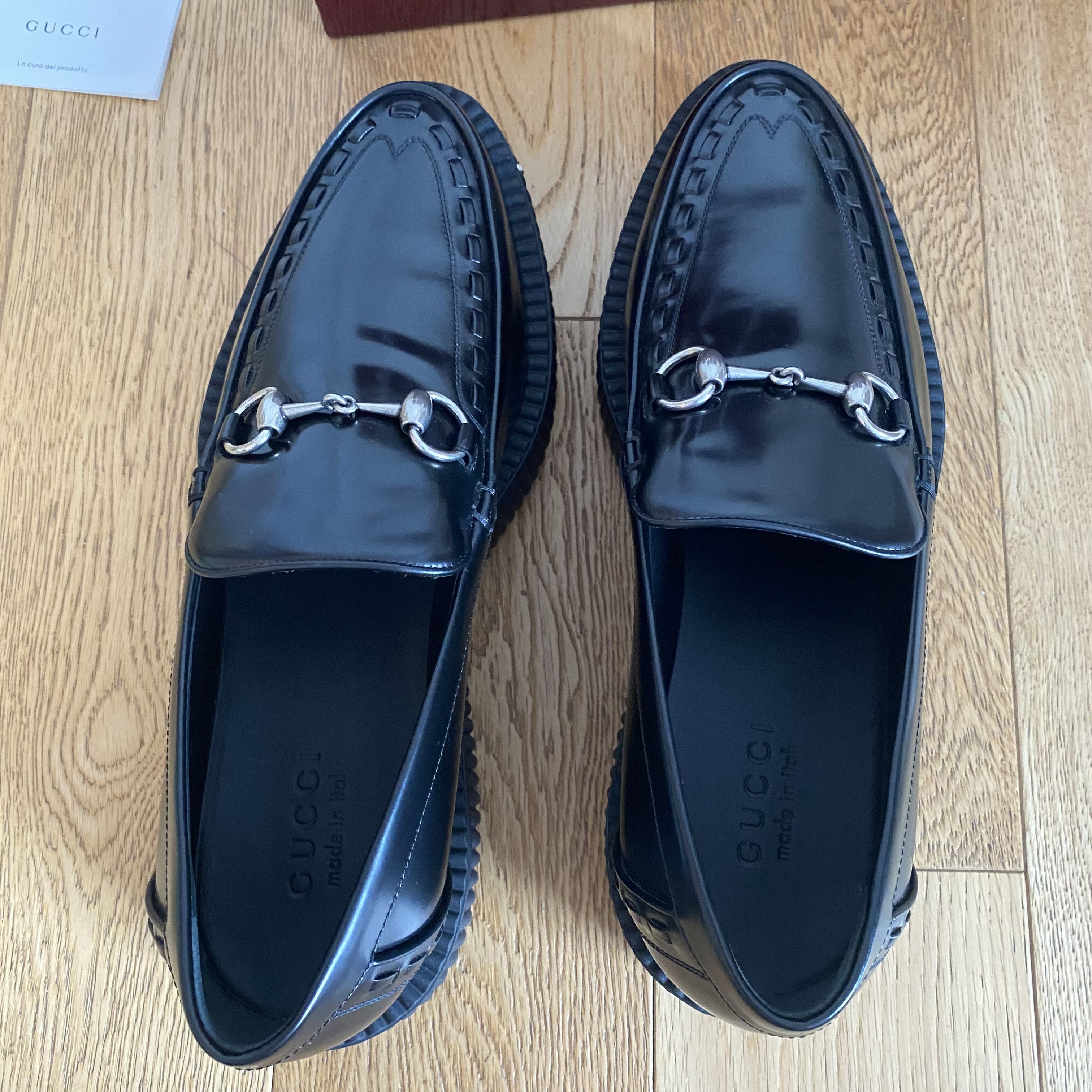 Gucci Gucci Magnum Black Platform Loafers Horsebit Creeper 9.5 EU Size US 10.5 / EU 43-44 - 6 Thumbnail