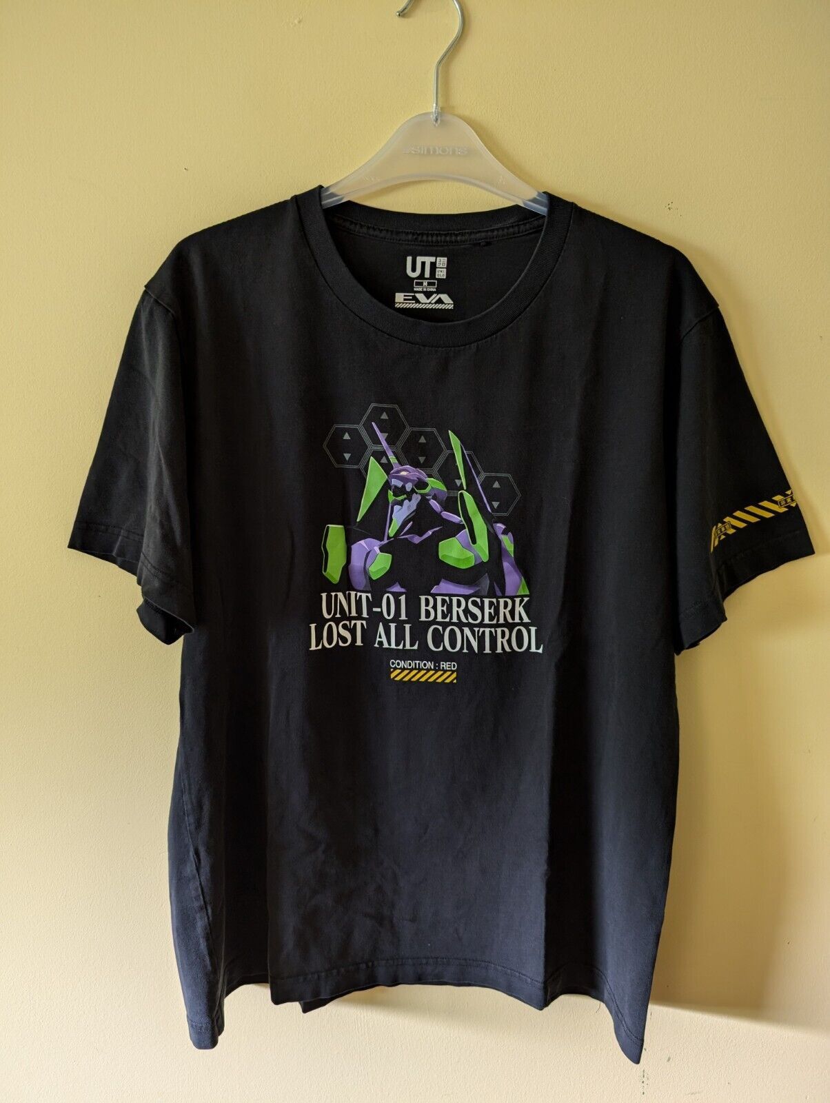 エヴァンゲリオン ユニクロ UT ブラック EvanGeLion 2.0 XL