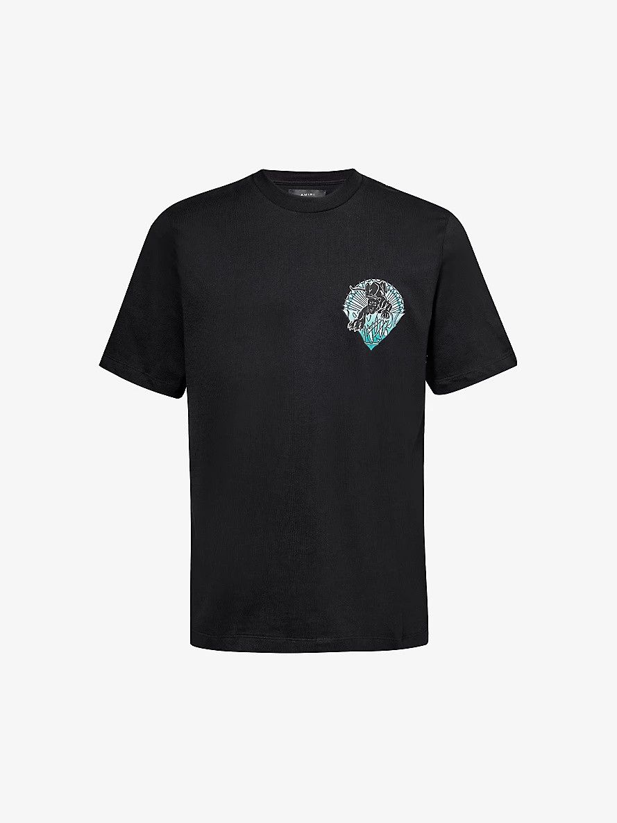 Amiri o1s1wg111025 Panther Print T-Shirt in Black Size US S / EU 44-46 / 1 - 1 Thumbnail