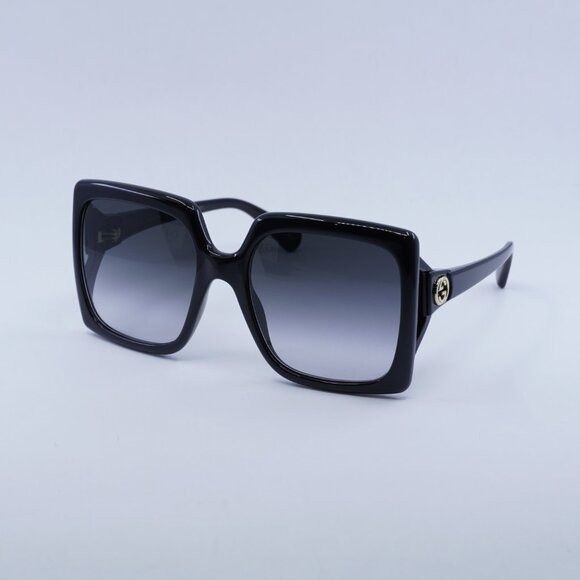 Gucci Gucci GG0876SA 001 Sunglasses Black Square Frame, Grey Size ONE SIZE - 1 Thumbnail