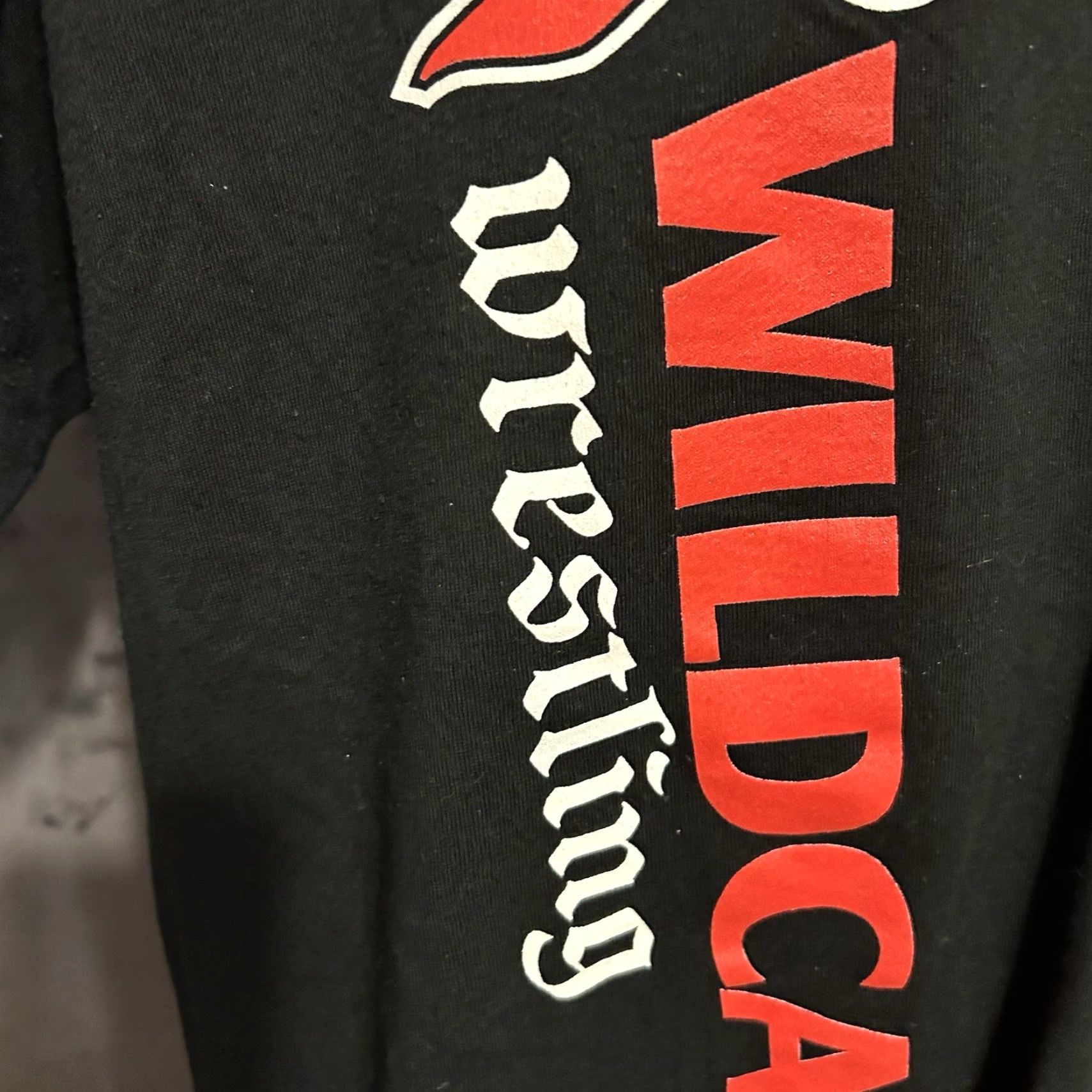 Gildan Northwestern Senior High School Wildcat Wrestling Shirt Men Large Black Gildan Dryblend T-Shirt Graphic Print Crew Neck Short Sleeve Size US L / EU 52-54 / 3 - 6 Thumbnail