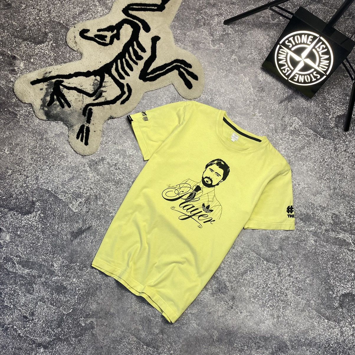 Adidas × Vintage Vintage Adidas Miller Player Big Face logo 90’s tee Size US M / EU 48-50 / 2 - 1 Thumbnail