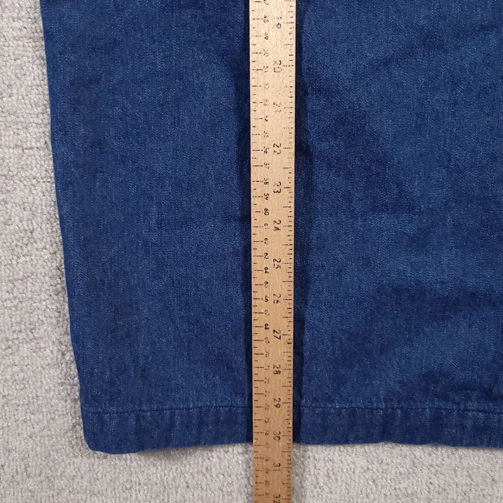 Talbots VINTAGE Talbots Skirt Womens 8 Blue Maxi A-Line Denim Prairie Cottage 90s Size 30" / US 8 / IT 44 - 6 Thumbnail