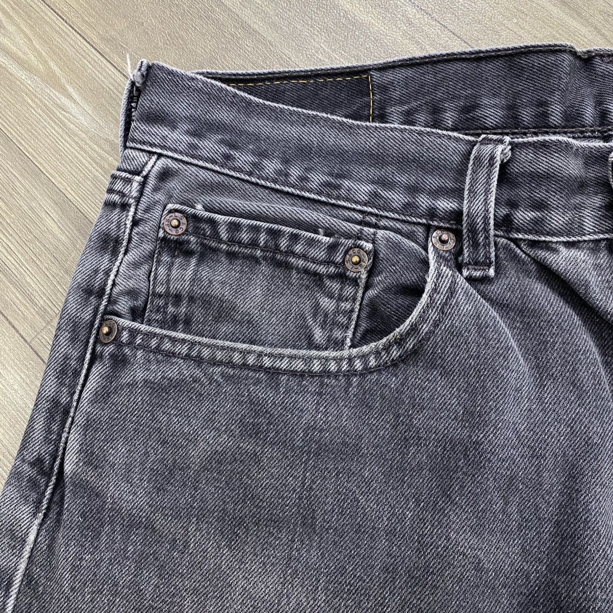 Levi's Vintage Clothing 1990s Vintage Levis 512 36x34 Black Faded Baggy Jeans Size US 35 - 3 Thumbnail