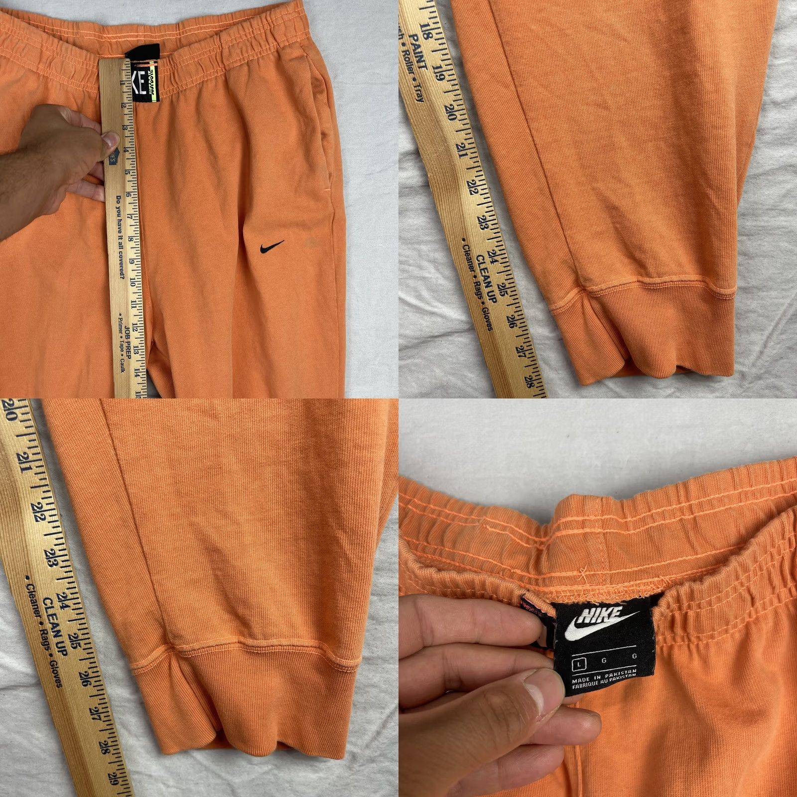 Nike Nike Joggers Womens Large Orange Washed Athletic Club Fleece Loose CZ9859-858 Size 36" / US 14 / IT 50 - 8 Thumbnail