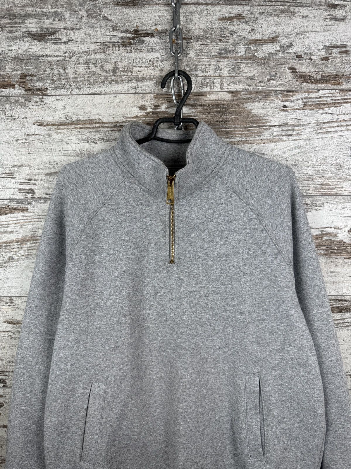 Carhartt Mens Vintage Carhartt Wip Sweatshirt 1/3 zip jacket grey Size US M / EU 48-50 / 2 - 3 Thumbnail