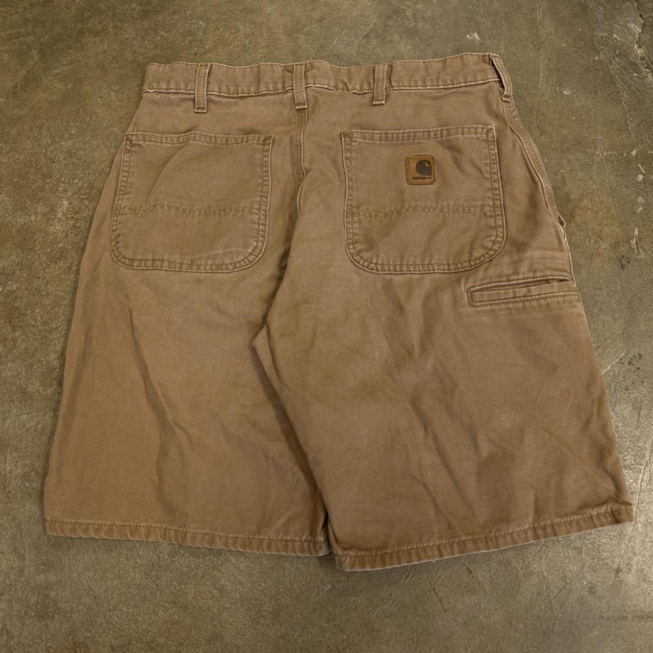 Carhartt Vintage Carhartt Brown Carpenter Shorts Size 32 Size US 32 / EU 48 - 1 Thumbnail
