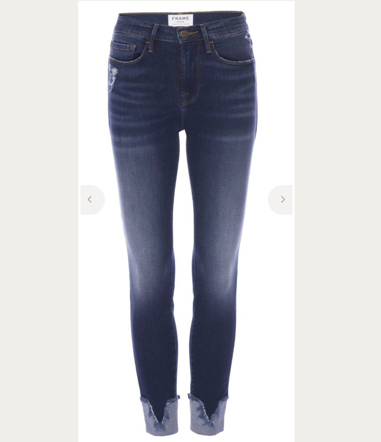 Frame Frame Le Skinny De Jeanne Crop Reverse V-Cuff Size 26" / US 2 / IT 38 - 2 Thumbnail