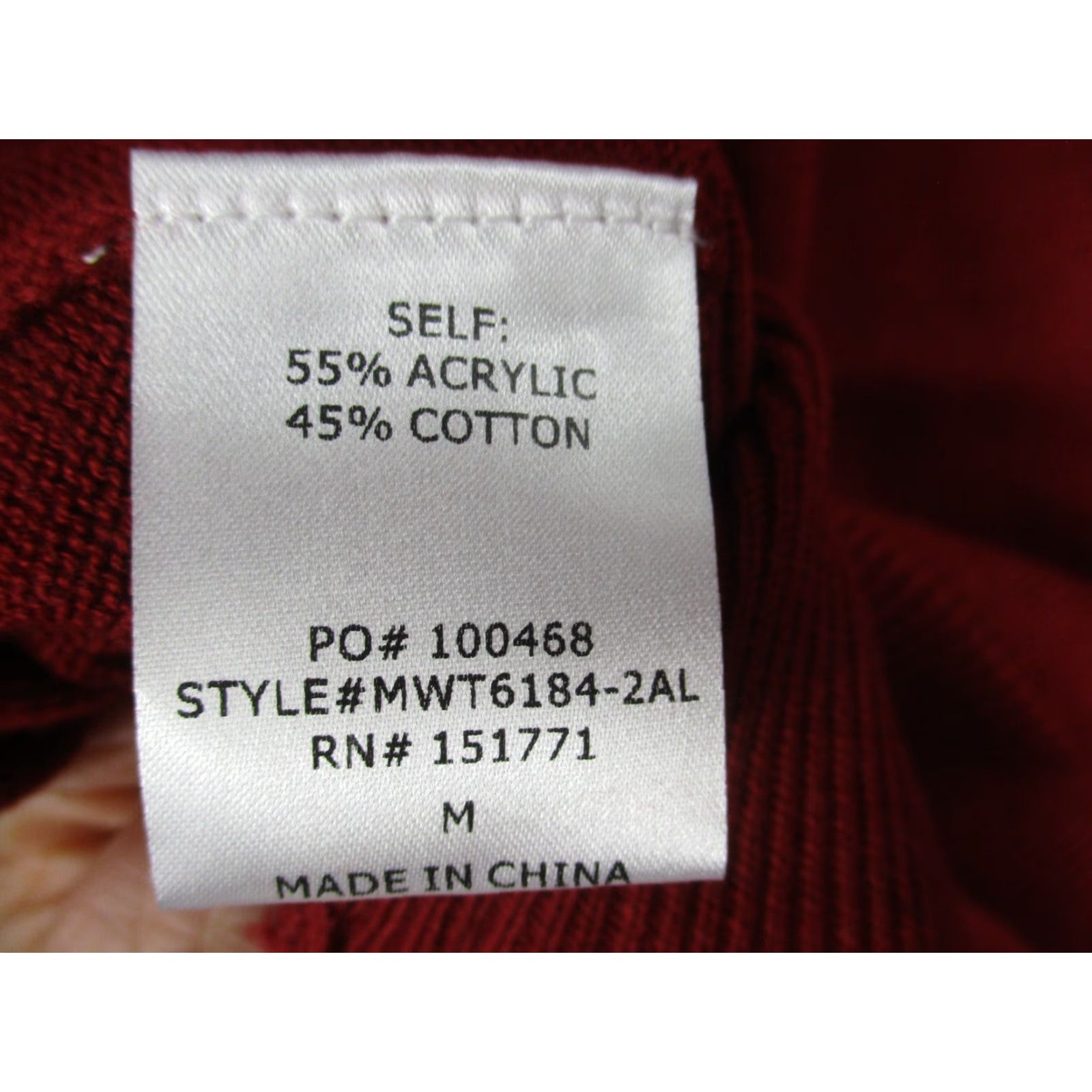 Vintage VINTAGE Le Lis Alabama Women's Cropped Sweater Medium Crimson Red NWT Size M / US 6-8 / IT 42-44 - 7 Thumbnail