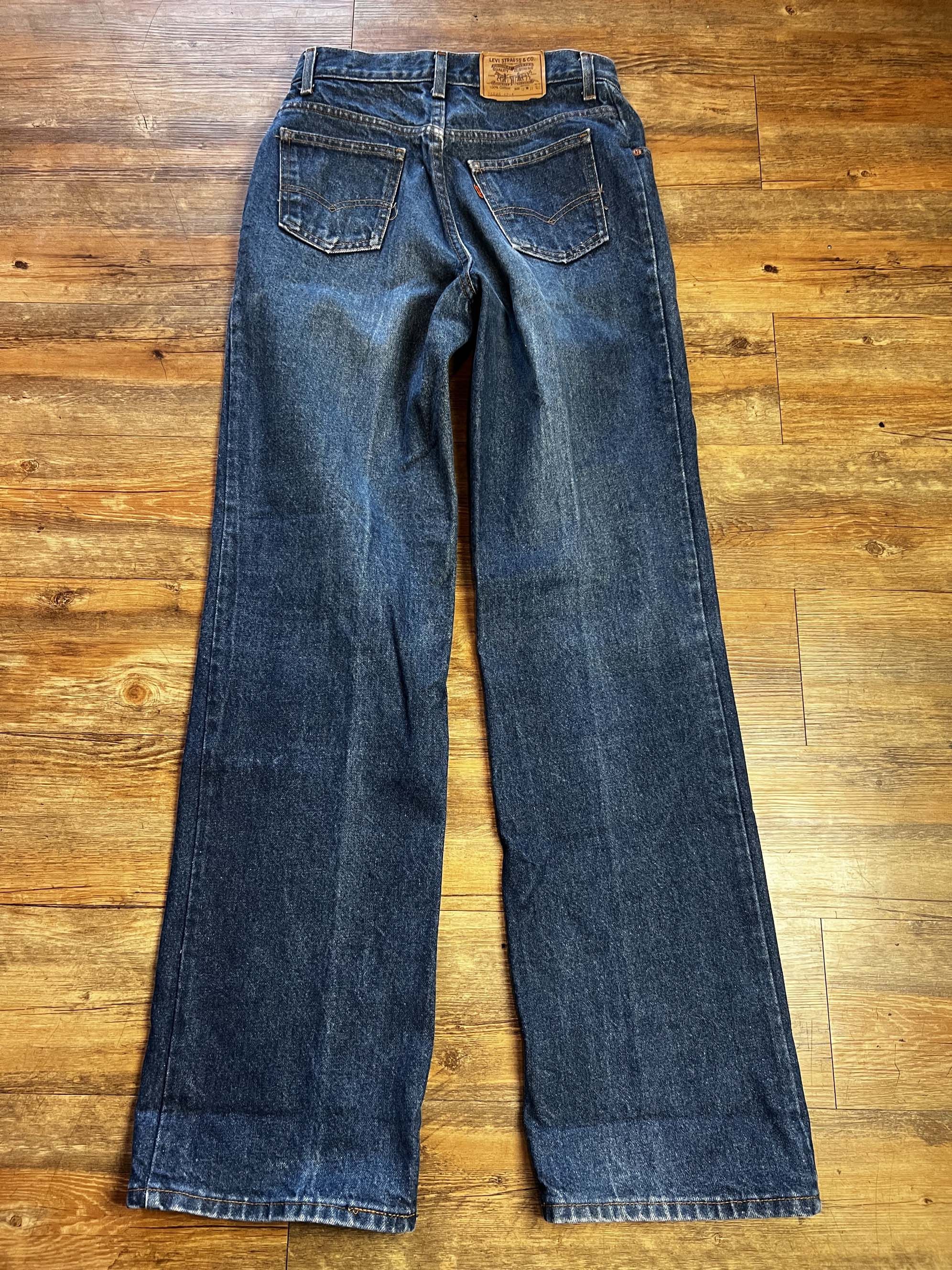 Levi's Vintage Clothing Vintage 1970's-1980's Levi's 25048-0214 Orange Tab Jeans Size US 29 - 11 Thumbnail