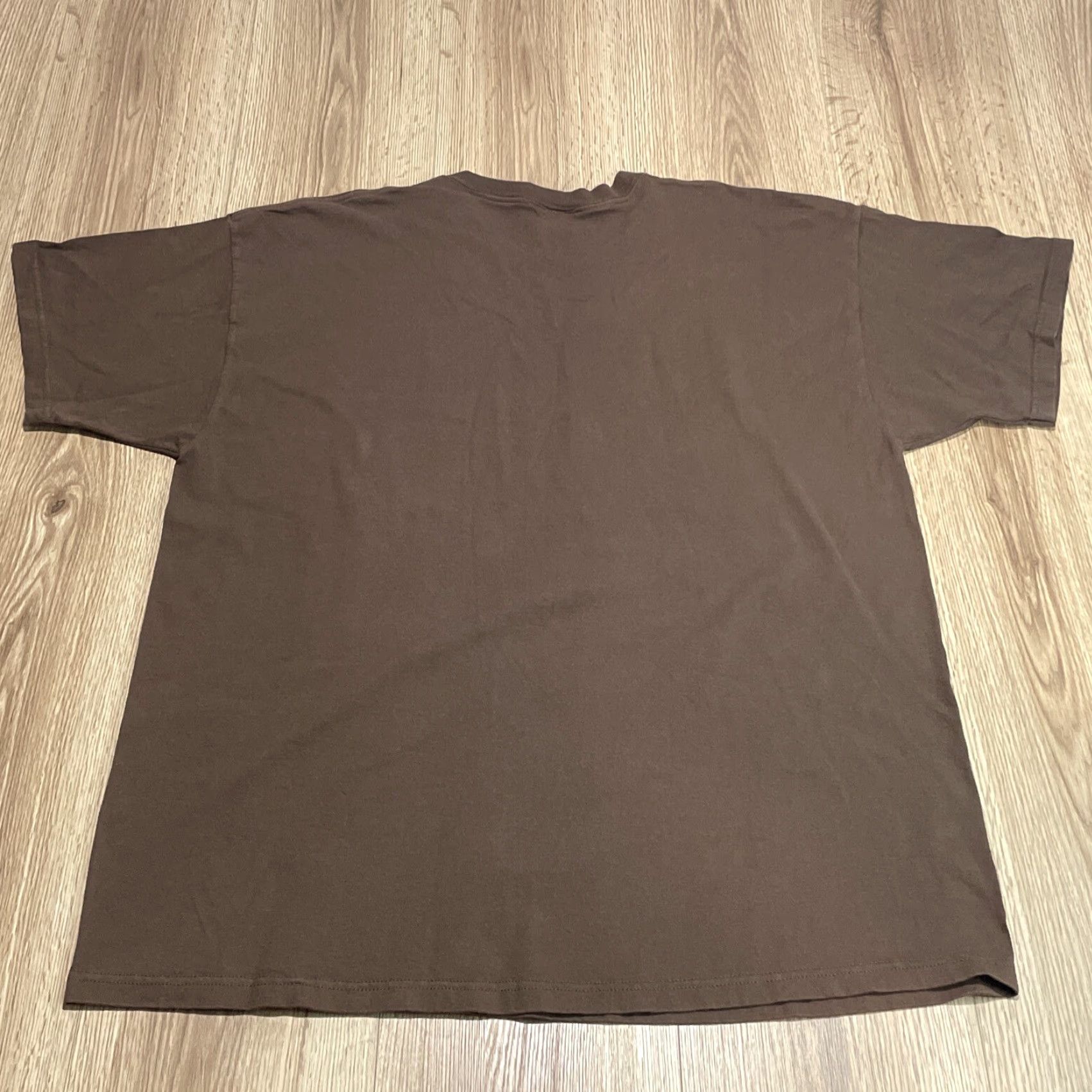 Fruit Of The Loom VINTAGE Budweiser King Of Beers T-Shirt Men 2XL Brown 90s Beer Cotton Short Sleeve Size US XXL / EU 58 / 5 - 8 Thumbnail