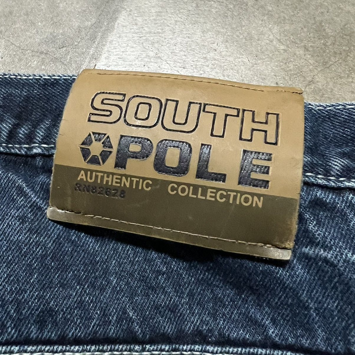 Ed Hardy × JNCO × Southpole Vintage Y2K SouthPole Distressed BAGGY Denim Jeans Size US 36 / EU 52 - 5 Thumbnail