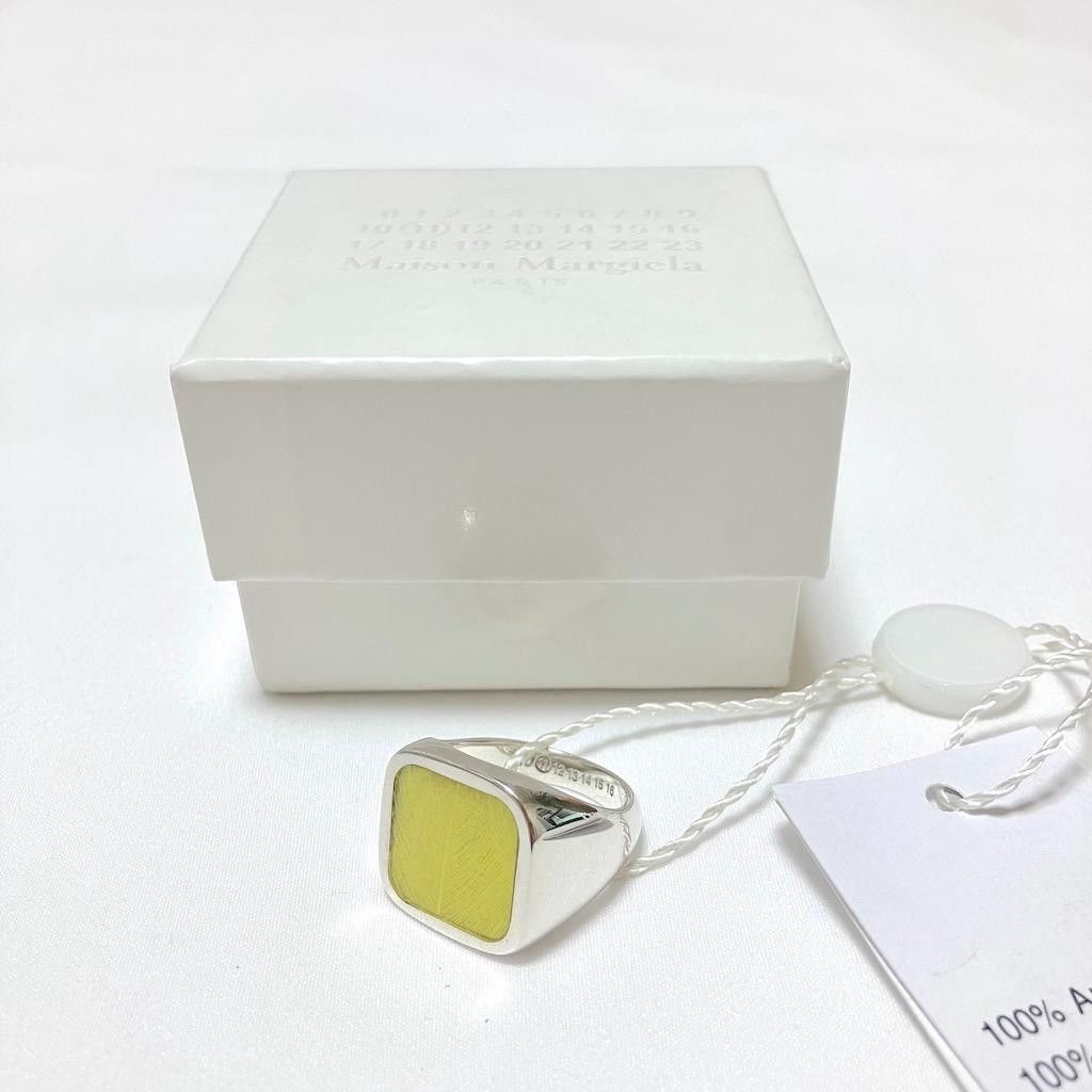 Maison Margiela .925 Yellow Stone Signet Ring Size ONE SIZE - 1 Thumbnail
