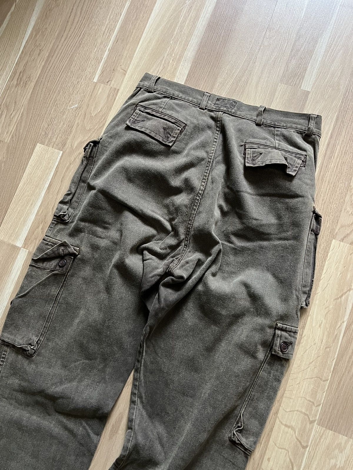 If Six Was Nine × Le Grande Bleu (L.G.B.) Vintage junya watatanab style cargo military pants brown 90s Size US 34 / EU 50 - 6 Thumbnail