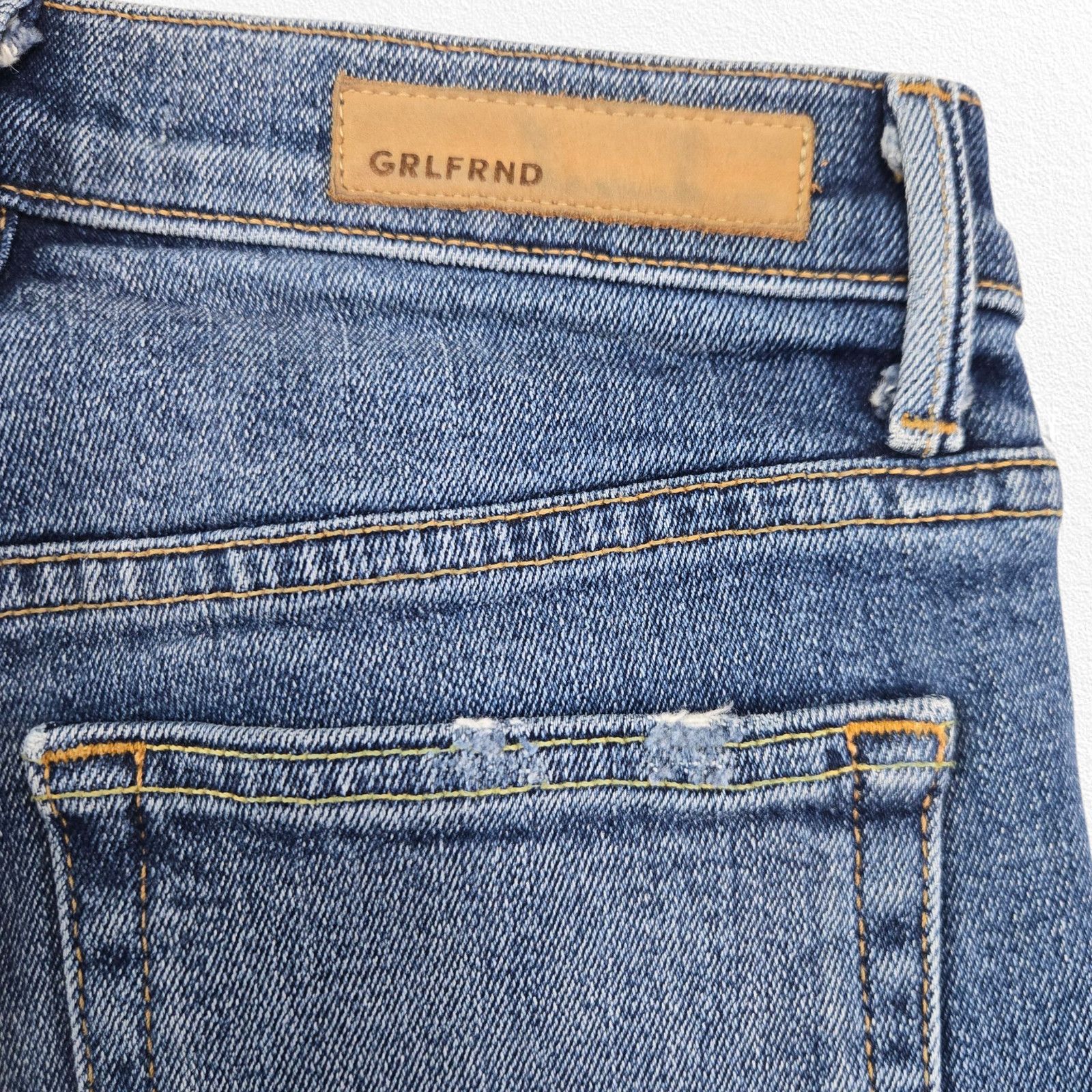 GRLFRND GRLFRND Karolina High-Rise Straight Jeans Size 25 Size 25" / US 0 / IT 36 - 10 Thumbnail
