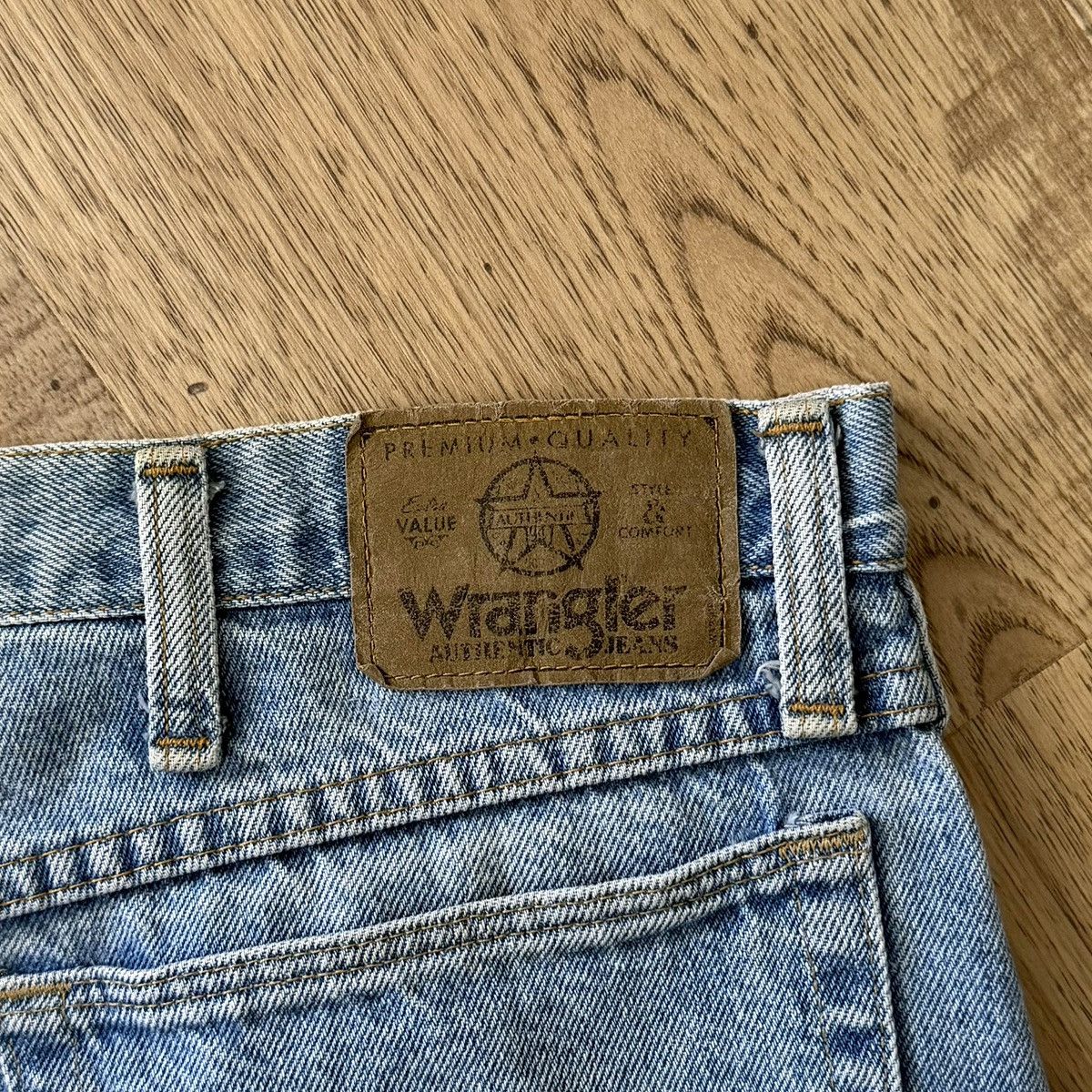 Wrangler Vintage 1990s Wrangler Denim Shorts (Jorts), Men's Size 36! Size US 36 / EU 52 - 4 Thumbnail