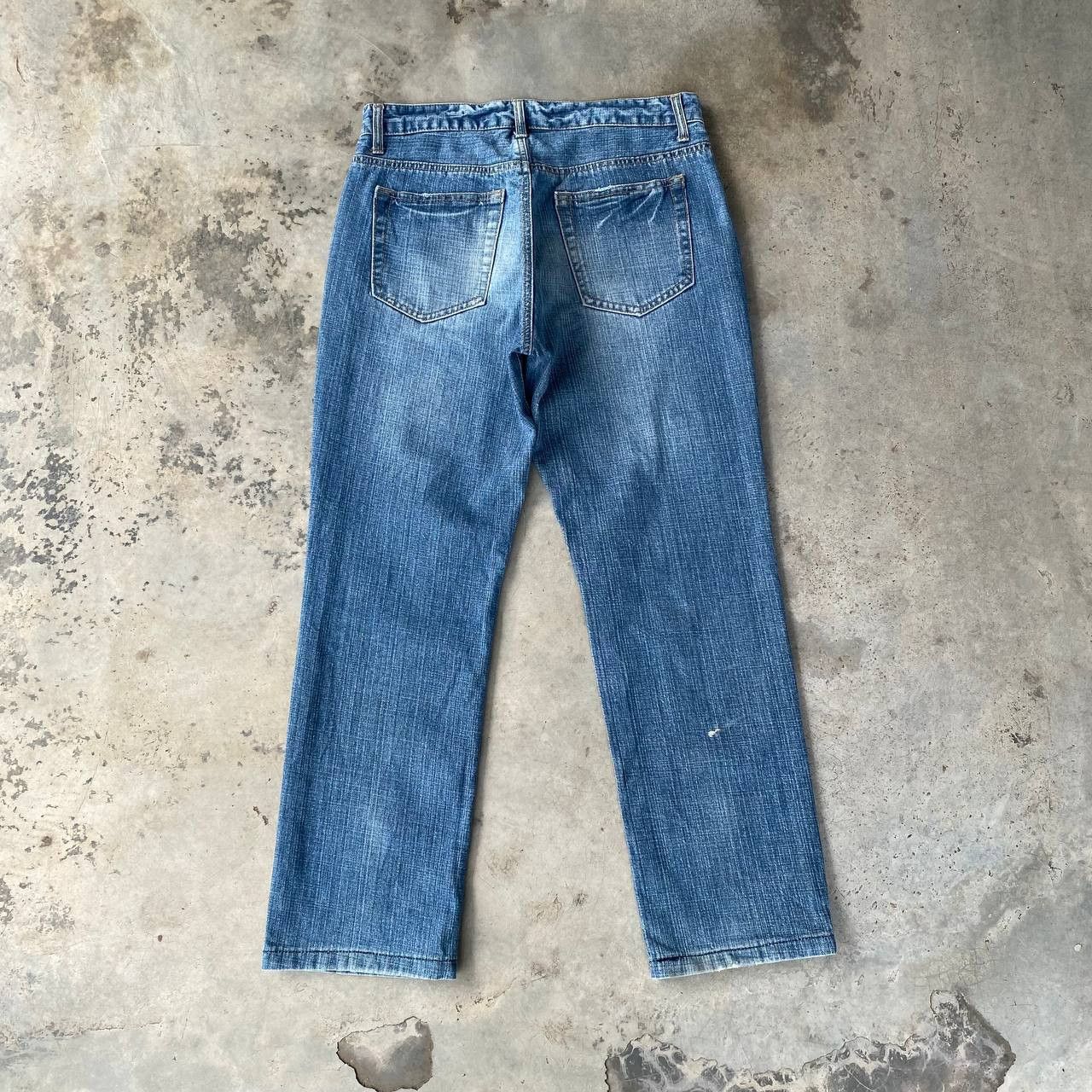 Japanese Brand × Kamakura JAPANESE BRAND SUKAJAN KOI FISH EMBROIDERED DISTRESSED JEAN Size US 31 - 4 Thumbnail