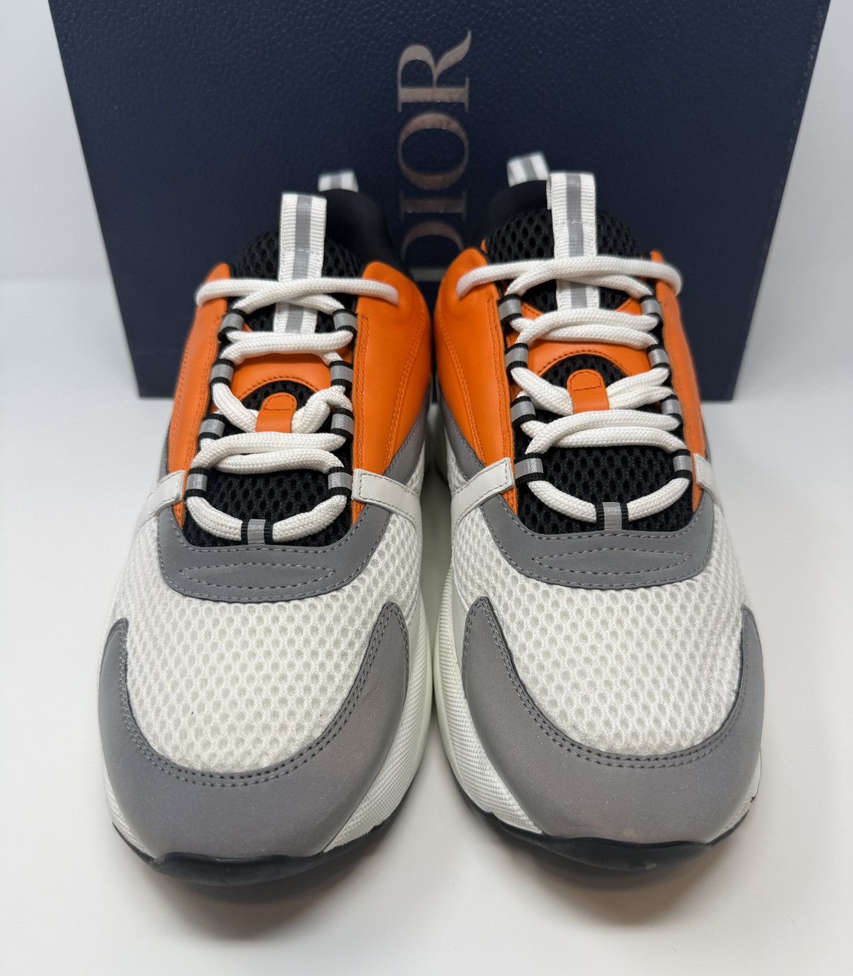 Dior Dior B22 Sneaker White/Orange Size US 11 / EU 44 - 2 Thumbnail