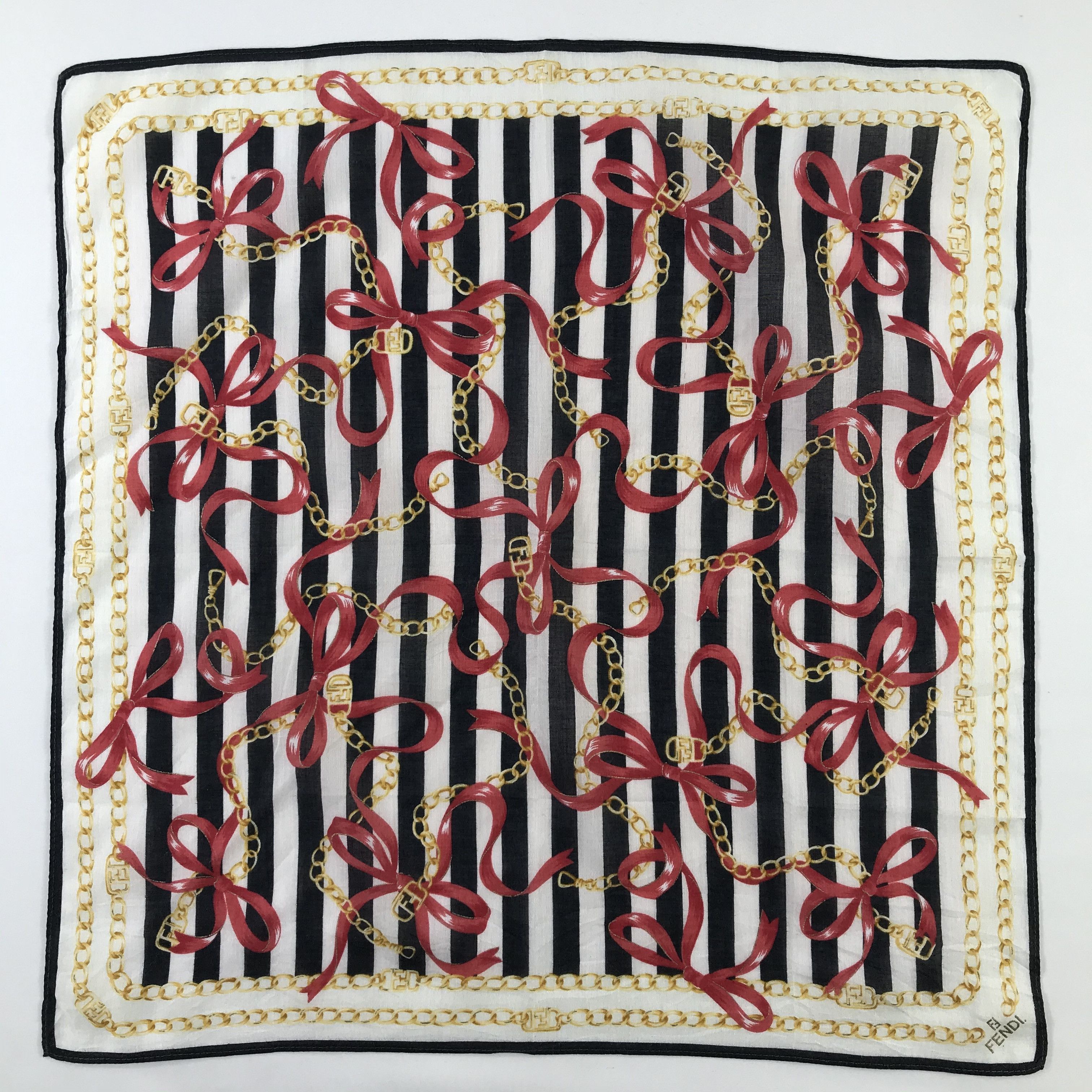 Vintage Vintage Fendi Bandana / Handkerchief / Neckerchief - S575 Size ONE SIZE - 1 Thumbnail