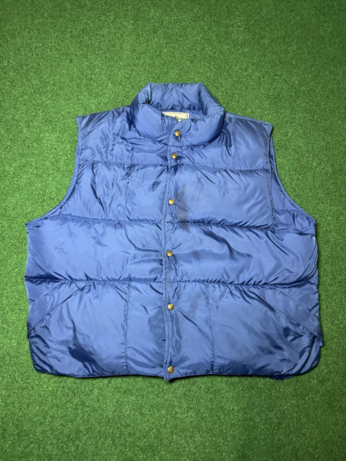 L.L. Bean Vintage 90s LL Bean Down Blue With Packable Puffer Jacket Size US L / EU 52-54 / 3 - 1 Thumbnail