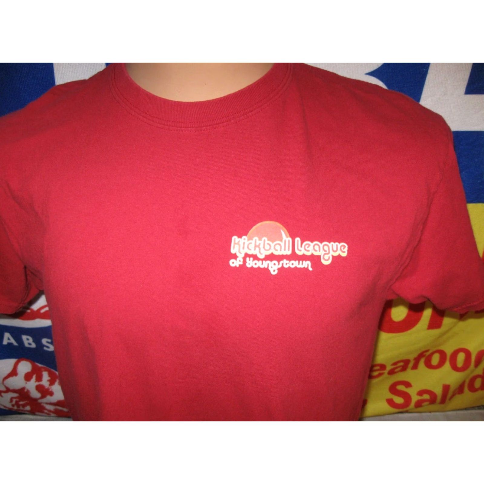 Gildan KICKBALL LEAGUE of Youngstown Ohio Shirt Mens Large ABSOLUT TRULY OH YTOWN Size US L / EU 52-54 / 3 - 2 Thumbnail