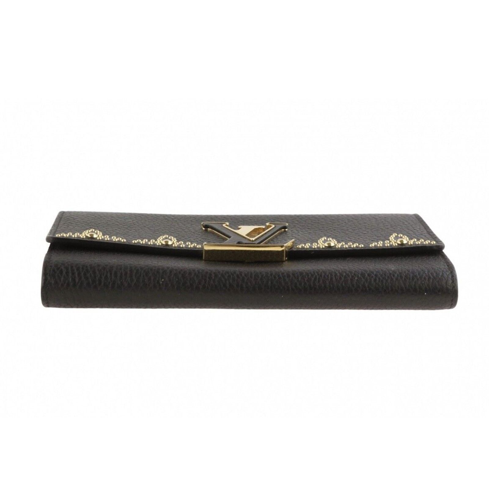 Louis Vuitton Authentic Louis Vuitton Capucines Wallet Taurillion Leather Size ONE SIZE - 4 Thumbnail