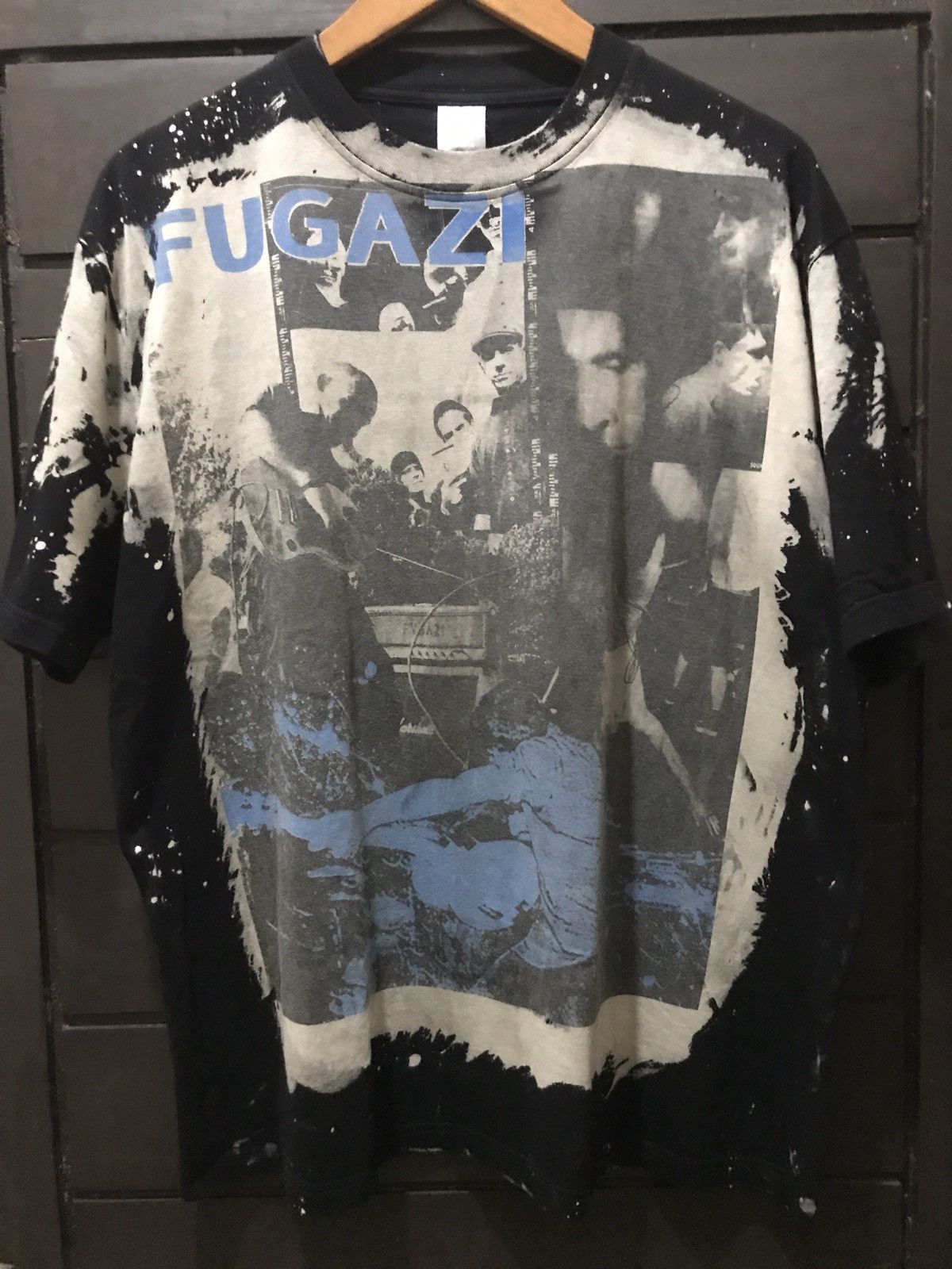 image of Fugazi Mosquitohead Tshirt XL in Black Gray, Men's