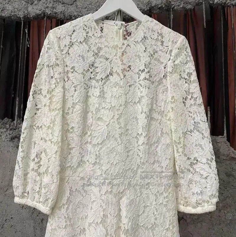 Valentino Valentino White Lace Women's Dress . Size XXS / US 00 / IT 34 - 3 Thumbnail