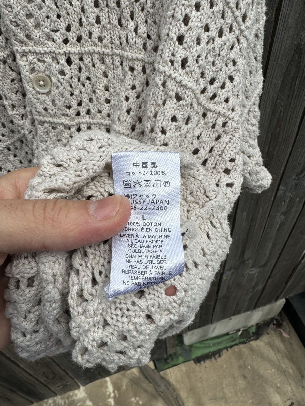 Stussy Crochet Knit Shirt | Grailed