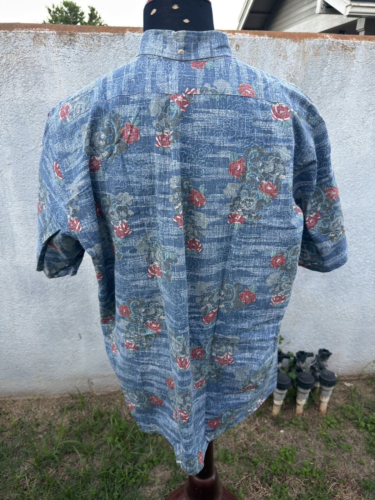 Reyn Spooner PreOwned Reyn Spooner Hawaiian Print Blue Pullover Men's XXL Size US XXL / EU 58 / 5 - 2 Thumbnail