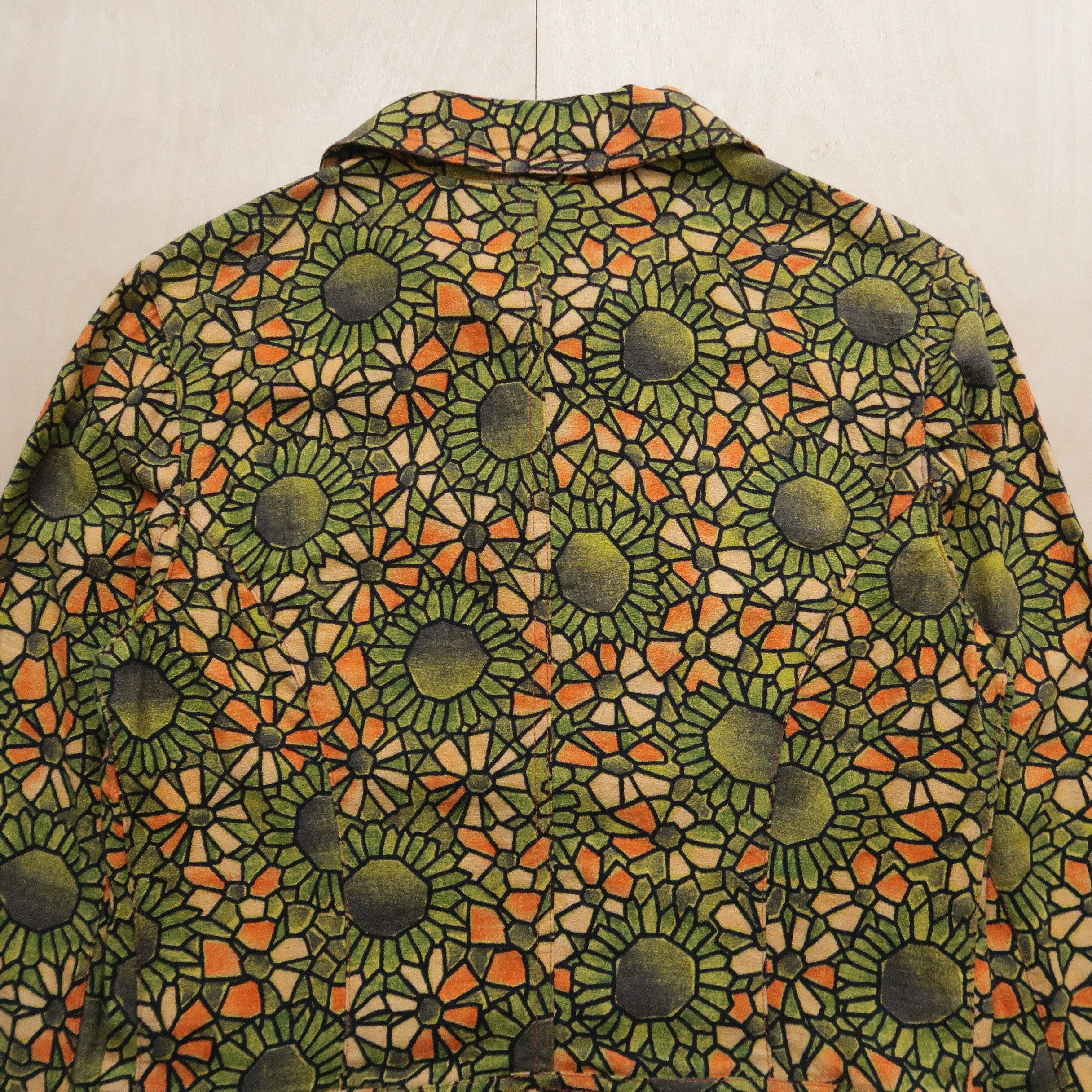 Iceberg Vintage 90s Iceberg Jeans Floral Geometric Boxy Jacket Size US XS / EU 42 / 0 - 12 Thumbnail