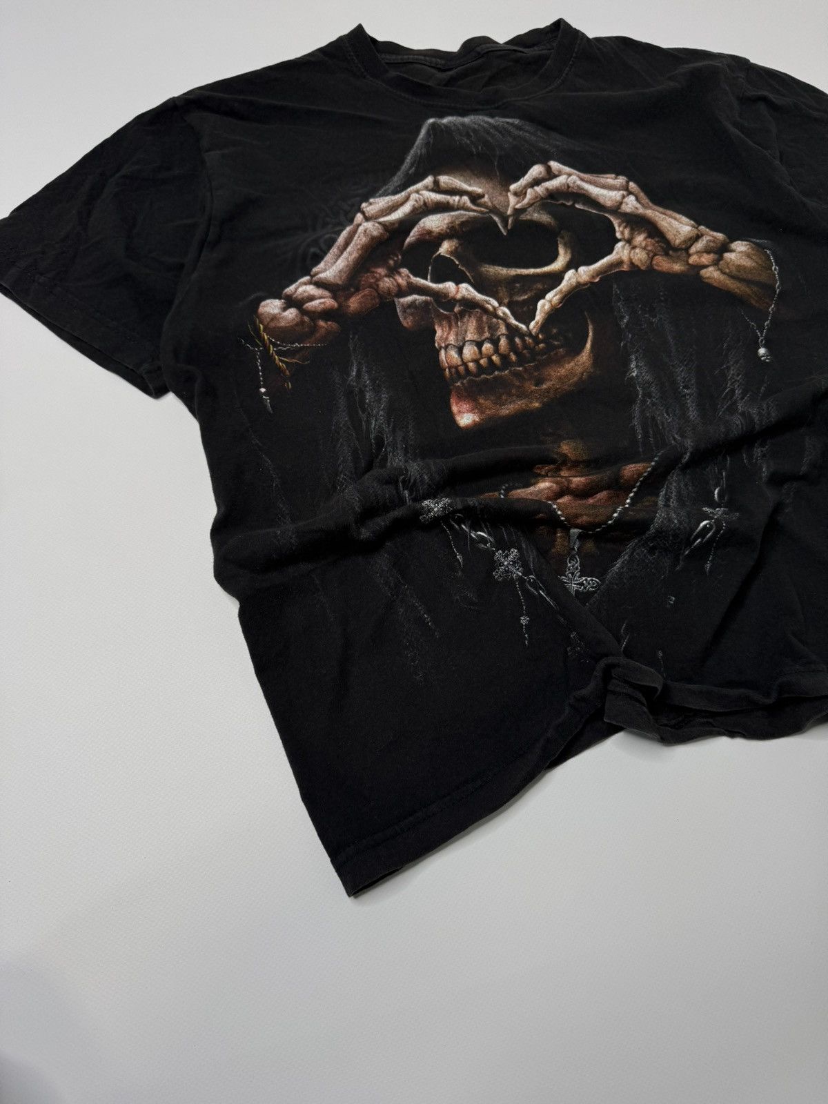 If Six Was Nine Vintage washed avant garde tee swag y2k skeleton 90s skate Size US M / EU 48-50 / 2 - 3 Thumbnail