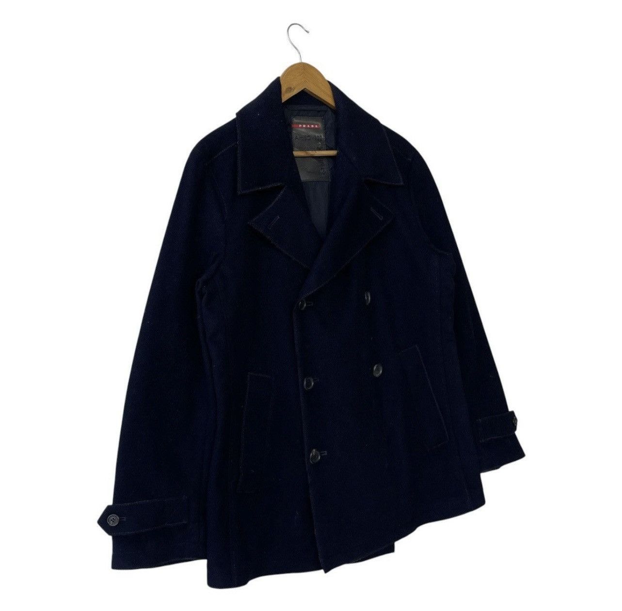 Prada PRADA Art SGV922 Double Breasted Virgin Wool Jacket Saiz 48 Size US M / EU 48-50 / 2 - 6 Thumbnail