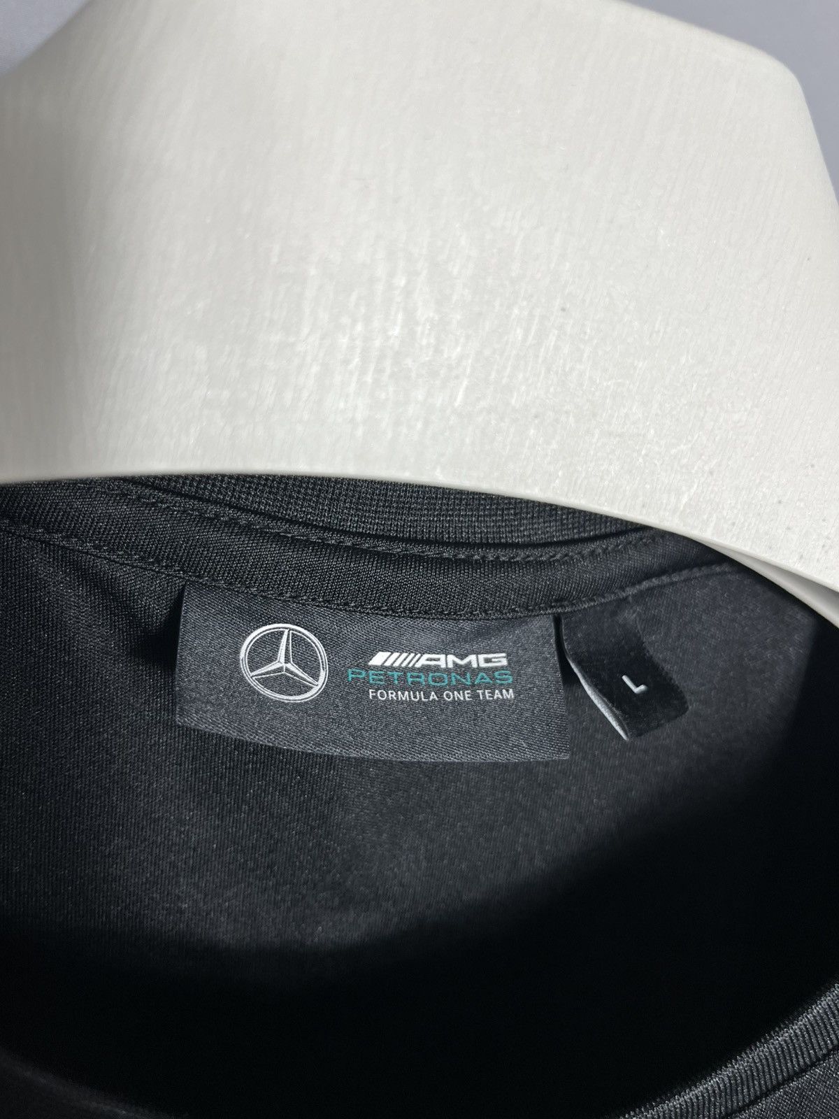 Mercedes-Benz Mercedes AMG Petronas F1 woman’s t-shirt black shorts sleeve Size L / US 10 / IT 46 - 4 Thumbnail