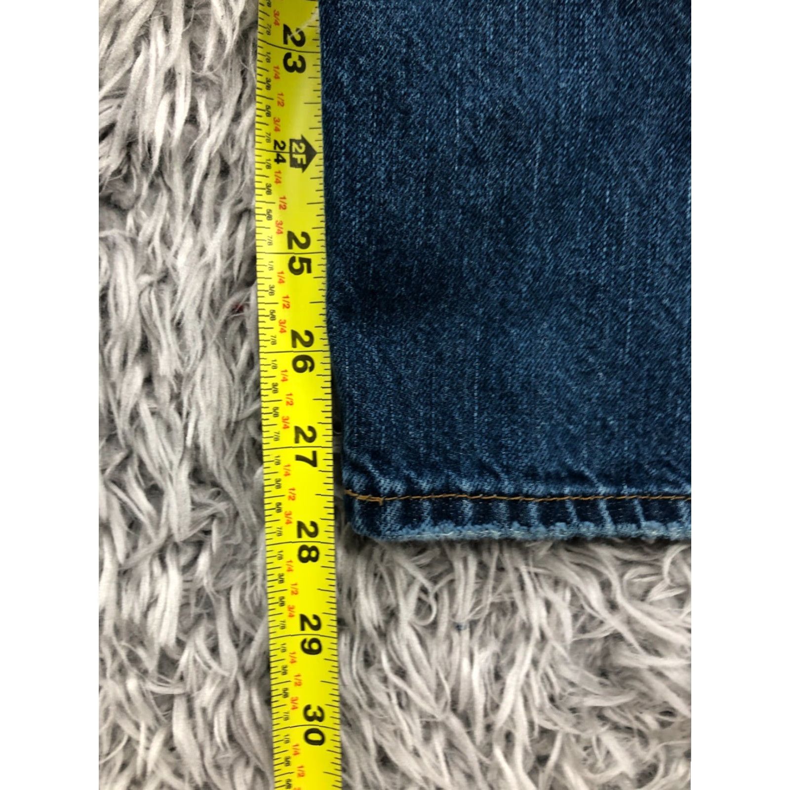 Vintage Bullhead Jeans Slim Straight Bullhead 30x30 Mens Mid Blue Wash Casual Regular Size 30 5-Pocket Denim Cotton Blend Belt Loops Zip Front Vintage No Size US 30 / EU 46 - 3 Thumbnail