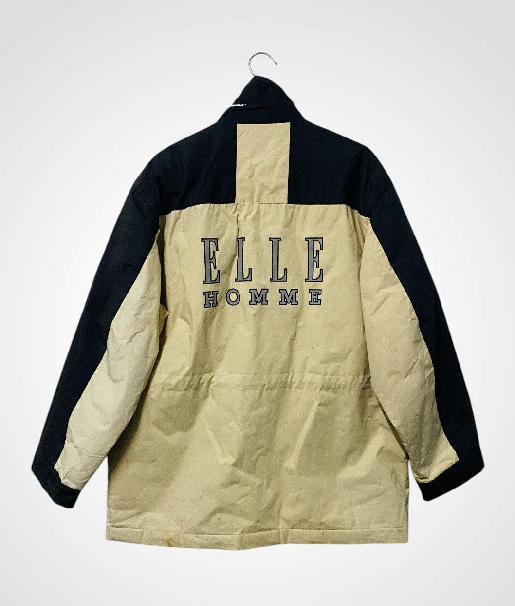 Vintage Rare Vintage 90s Elle Homme Spellout Jacket Size US XL / EU 56 / 4 - 1 Thumbnail