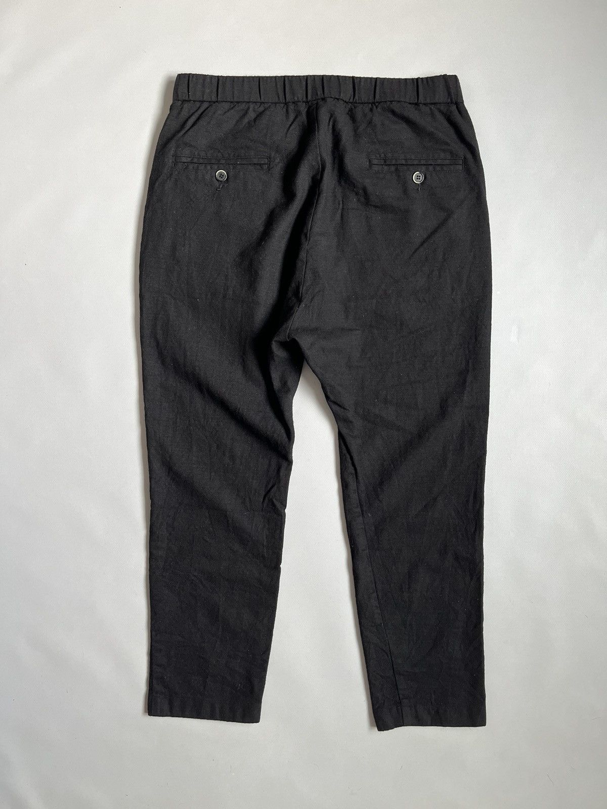 Barena Venezia × Japanese Brand BARENA Venezia Unisex Black Wool Pocket Trousers Size 34" / US 12 / IT 48 - 9 Thumbnail