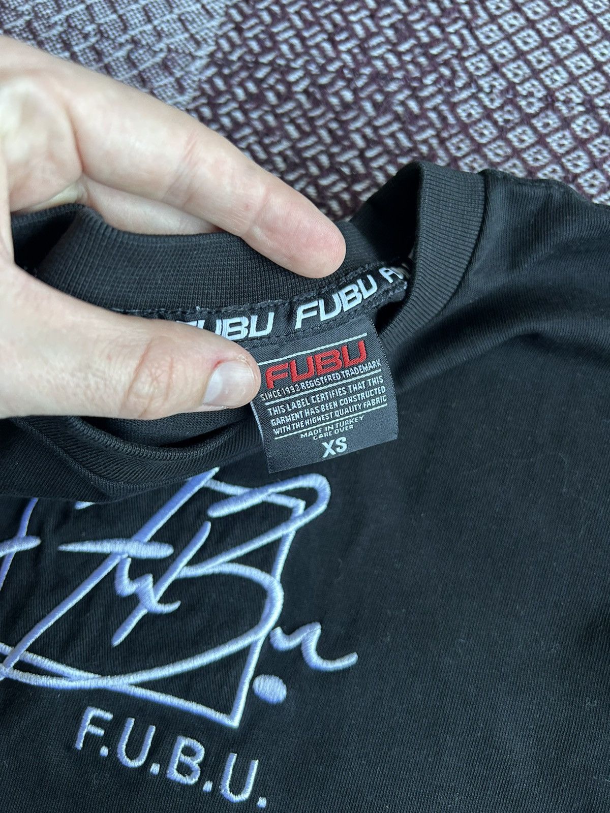 Fubu × Vintage Vintage Fubu Embroidered Big Logo T-shirt Rap Style Size S-M Size US M / EU 48-50 / 2 - 6 Thumbnail